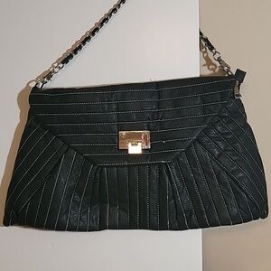 Black bag with chain strap.